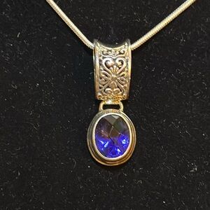 Scrda designer, pendant, sterling silver with chain